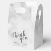 Moderne Script-Marble-Hochzeit Geschenkschachtel (Geöffnet)
