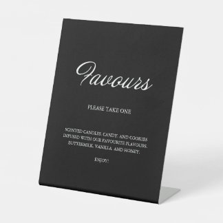 Moderne Script Minimalistisch Favoriten Schwarze H Sockelschild