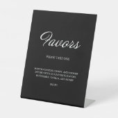 Moderne Script Minimalistisch Favoriten Schwarze H Sockelschild (Vorderseite)