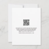 Moderne Script Multi-Fotos Digitale Hochzeit Einladung (Rückseite)