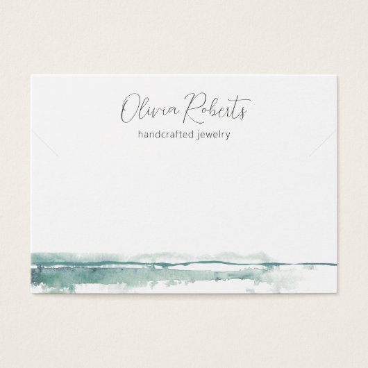 Moderne Script Necklace Bracelet Display Card (Vorderseite)