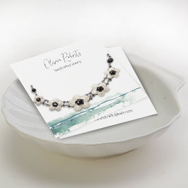 Moderne Script Necklace Bracelet Display Card