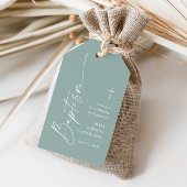 Moderne Script neutrale Taufe Vielen Dank Geschenkanhänger