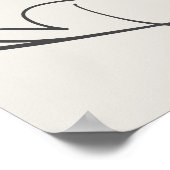 Moderne Script-neutrale Taufe Willkommen Poster (Ecke)