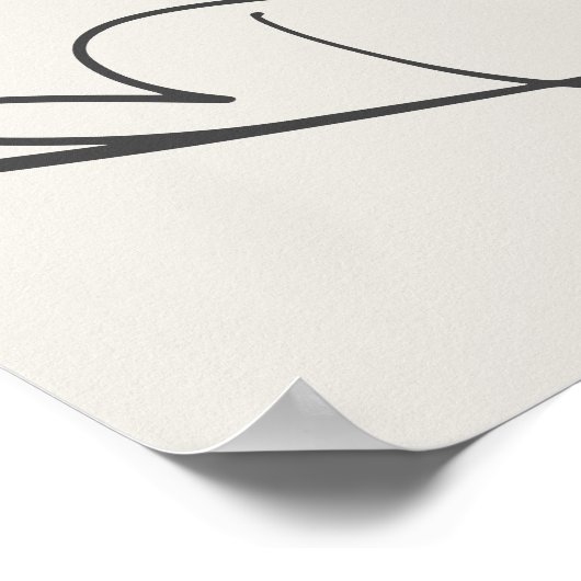 Moderne Script-neutrale Taufe Willkommen Poster (Ecke)