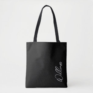 Moderne Script Personalisiert Name Tote Bag Tasche