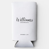 Moderne Script-Personalisierte Trauzeuge können kü Selters Dosenkühler (Vorderseite)