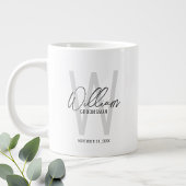 Moderne Script-Personalisierte Trauzeugen Jumbo-Tasse