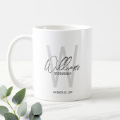Moderne Script-Personalisierte Trauzeugen Kaffeetasse