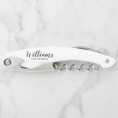 Moderne Script-Personalisierte Trauzeugen Kellnermesser (Vorderseite)