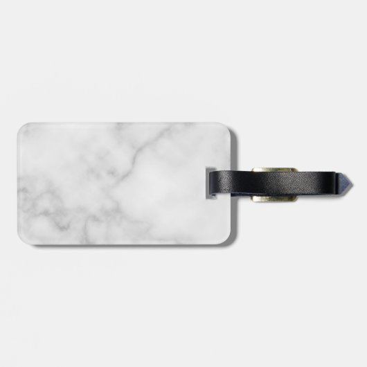 Moderne Script-Personalisierte Trauzeugen marbeln Gepäckanhänger (Rückseite horizontal)