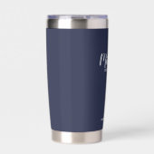 Moderne Script-Personalisierte Trauzeugen Thermobecher (Vorderseite)