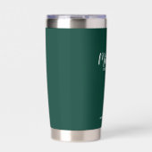 Moderne Script-Personalisierte Trauzeugen Thermobecher (Vorderseite)