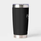 Moderne Script-Personalisierte Trauzeugen Thermobecher (Vorderseite)