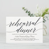 Moderne Script-Probe Einladung (Stehend Vorderseite)