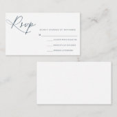 Moderne Script-RSVP-Karte Begleitkarte (Vorne/Hinten)