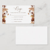 Moderne Script-RSVP-Karte Begleitkarte (Vorne/Hinten)