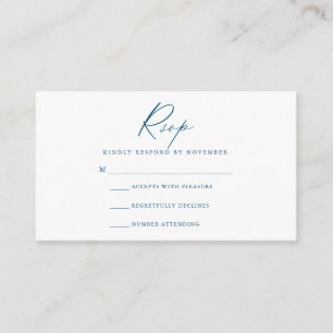 Moderne Script-RSVP-Karte Begleitkarte
