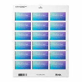 Moderne Script-Rücksendeadresse Adressaufkleber (Vorne)