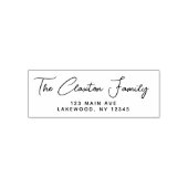 Moderne Script-Rücksendeadresse Permastempel (Design)