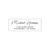 Moderne Script-Rücksendeadresse Permastempel (Design)