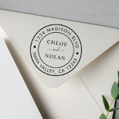 Moderne Script-Rücksendeadresse Permastempel