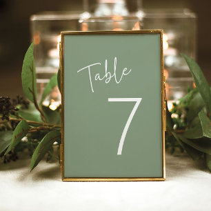 Moderne Script-Sage Oh Baby Simple Baby Dusche Tischnummer