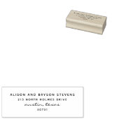 Moderne Script Sans Serif Rücksendeadresse Briefma Gummistempel (Stempel)