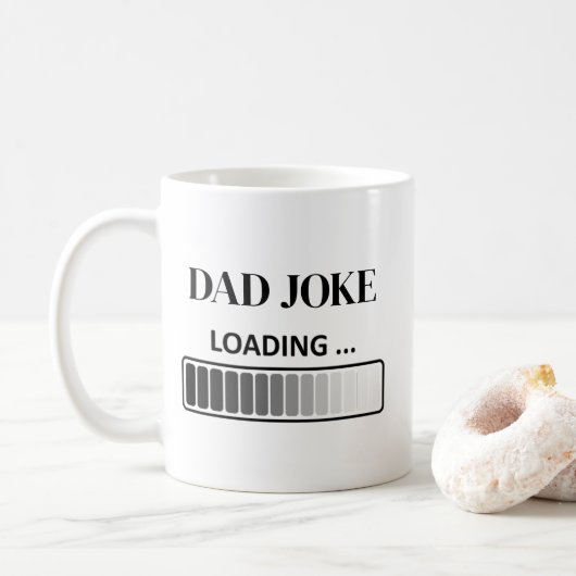 Moderne Script saubere Dad-Kaffeetasse Kaffeetasse (Mit Donut)