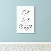 Moderne Script Schriftart Bible Verse Isaiah 40:31 Leinwanddruck (Insitu (Holzboden))