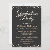 Moderne Script Simple Foto Graduation Party Einladung (Vorderseite)
