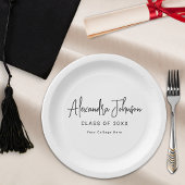 Moderne Script Simple Graduation Party Pappteller