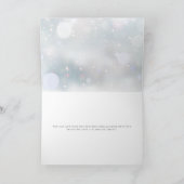 Moderne Script Snowflakes Business Mitarbeiter Feiertagskarte (Innenseite)