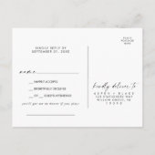 Moderne Script Song Request UAWG Postcard Einladungspostkarte (Rückseite)