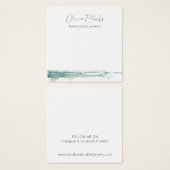 Moderne Script Stuhlvorratskarte (Vorne & Hinten)