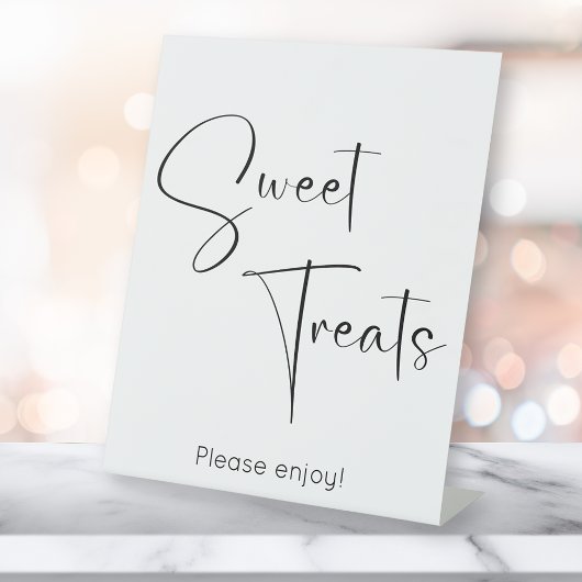 Moderne Script Sweet Leckereien Sockelschild