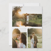 Moderne Script Typografie Elegantes Overlay 4 Foto Save The Date (Rückseite)