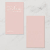 Moderne Script Wedding Advice and Wishings Card Hinweiskarte (Vorne/Hinten)