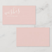 Moderne Script Wedding Advice and Wishings Card Hinweiskarte (Vorne/Hinten)