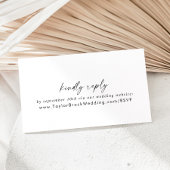 Moderne Script Wedding Website UAWG Enclosure Card Begleitkarte