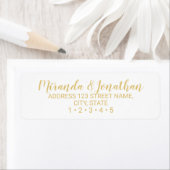 Moderne Script White and Gold Hochzeit (Insitu)