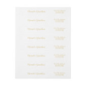 Moderne Script White and Gold Hochzeit (Bogen)