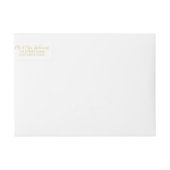 Moderne Script White and Gold Hochzeit (Vorderseite)