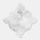 Moderne Script White Marble Wedding Geschenkschachtel (Ungefaltet)