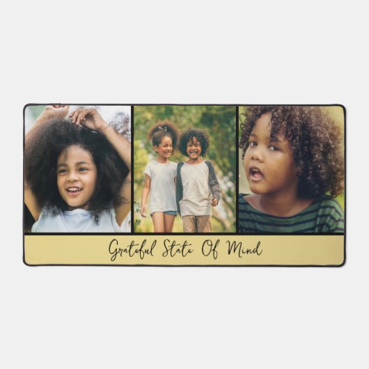 Moderne Scriptfotocollage Schreibtischunterlage (Vorderseite)