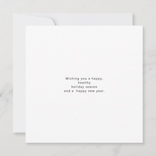 Moderne Scripttypografie Weihnachtskarte (Rückseite)