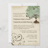 Moderne Scroll Treatment of Life Sommer Kunst, Dic Einladung (Rückseite)