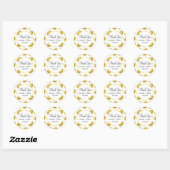 Moderne Seamless Pattern Wasserfarbenprägung Hochz Runder Aufkleber (Blatt)
