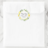 Moderne Seamless Pattern Wasserfarbenprägung Hochz Runder Aufkleber (Tasche)