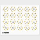 Moderne Seamless Pattern Wasserfarbenprägung Hochz Runder Aufkleber (Blatt)
